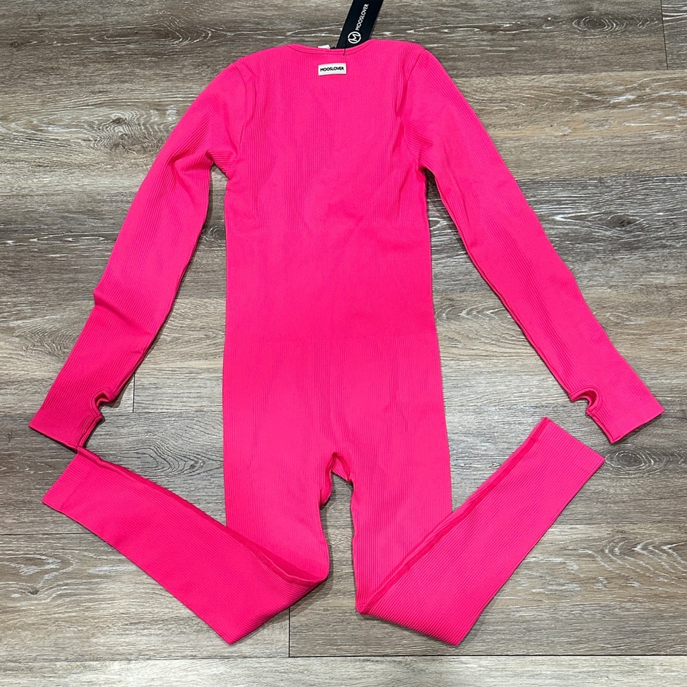 NWT! Hot Pink One Piece Workout Suit - Picture 6 of 6